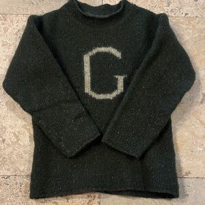 Dark Green Crewneck Sweater with Contrasting Letter G for George Weasley.